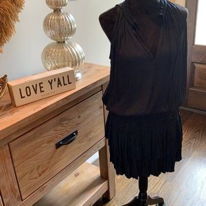 Current Air navy silk dress